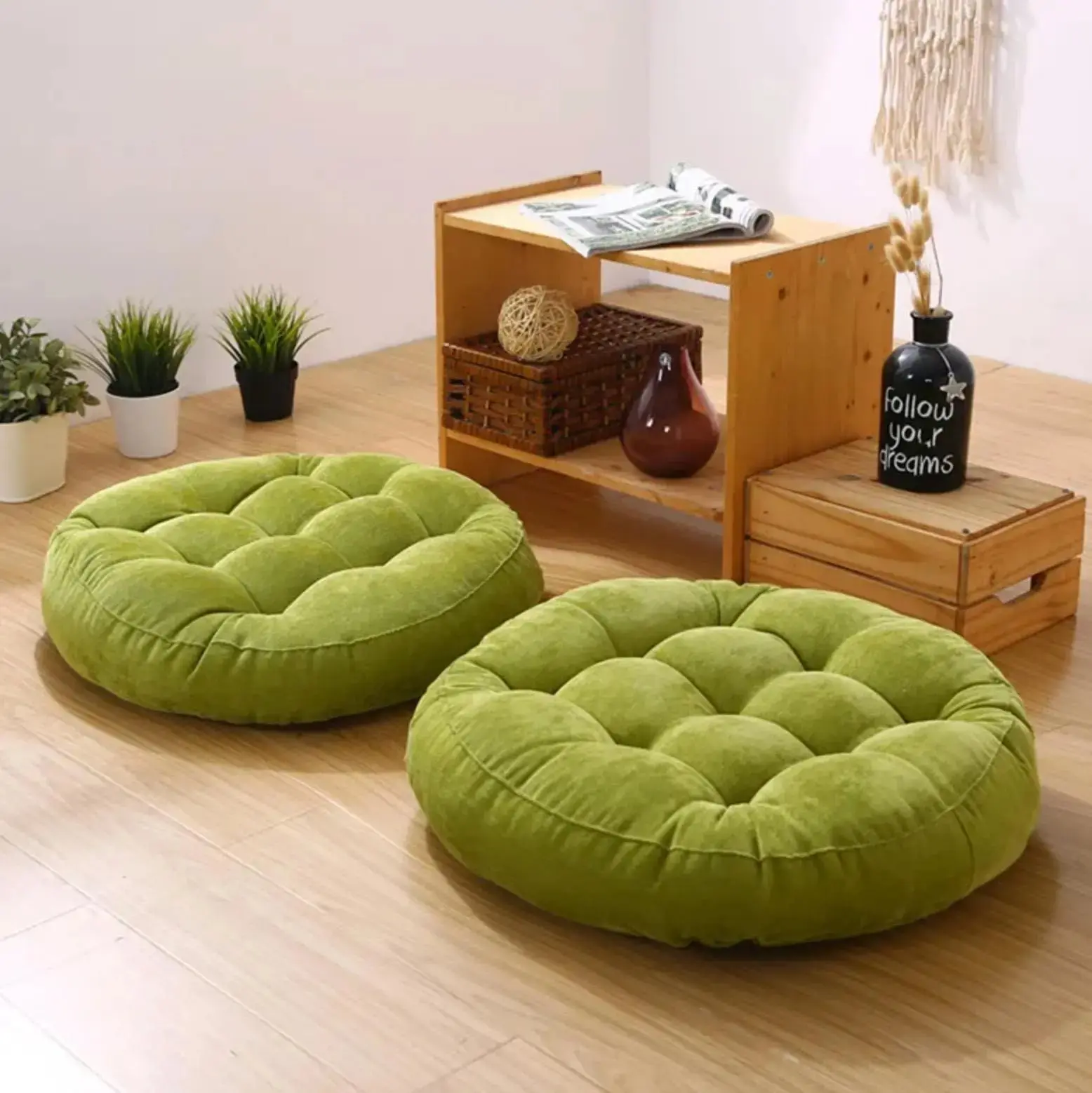 Coussin japonais de sol en coton 'Shuka' - Image 5