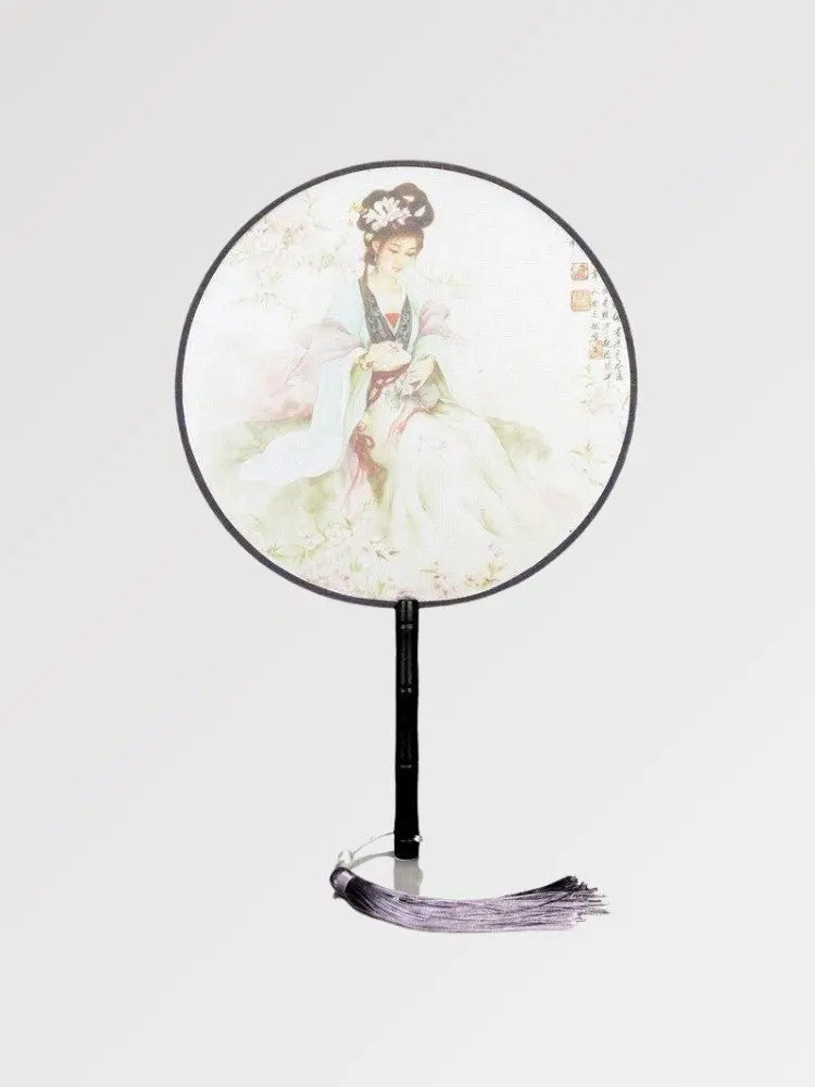 Éventail Japonais Rond Geisha 'Iwakura'