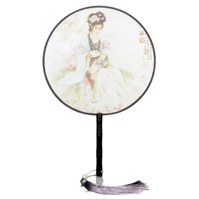 Éventail Japonais Rond Geisha 'Iwakura' - Image 2