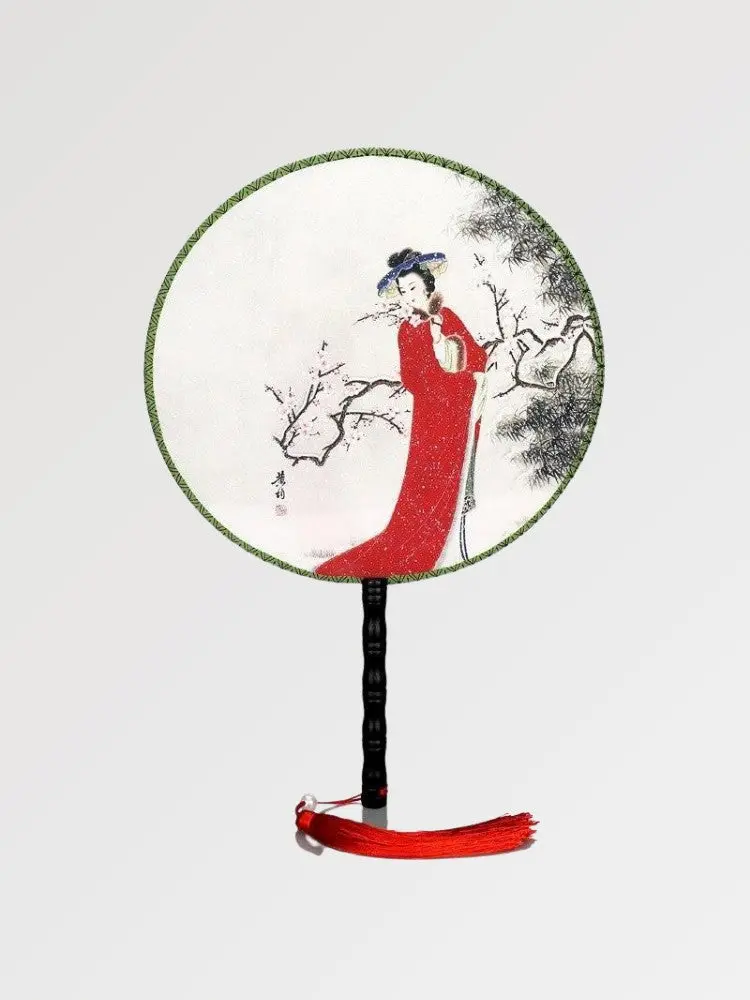 Éventail Japonais Rond Maiko 'Handa' - Image 3