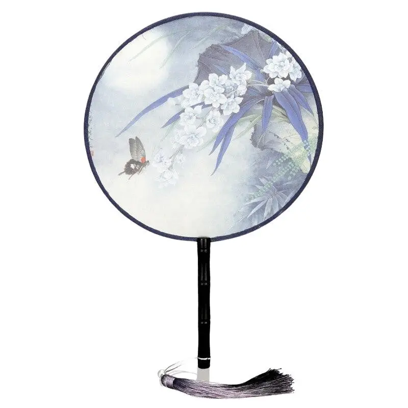 Éventail Japonais Rond Pastel 'Inazawa' - Image 2