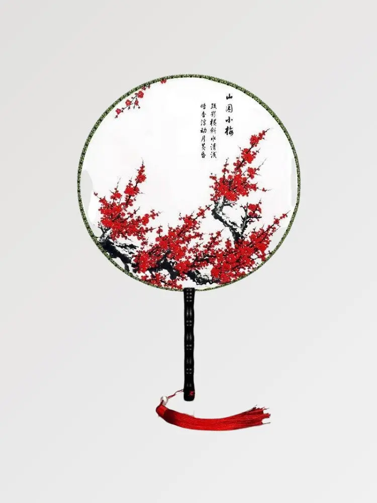 Éventail Japonais Rouge 'Nagoya' - Image 3
