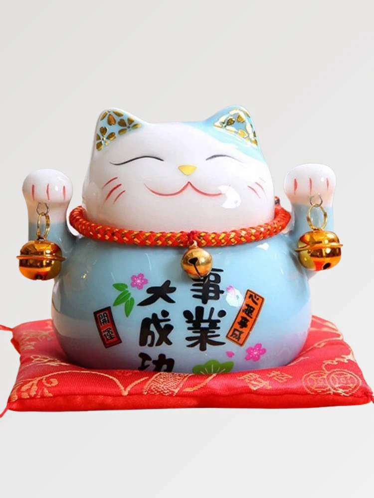 Maneki Neko Tirelire 'Bleu'