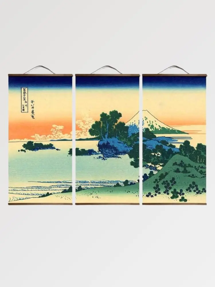 Tableau Triptyque Japonais 'Aka Machi' - Image 3